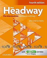 New Headway 4th Edition Level Pre-Intermediate: Workbook with Key & iChecker CD Pack - Liz and John Soars -