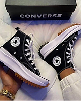 Кеды Converse высокие черные Converse Run Star Hike кеды Converse конверсы женские на высокой подошве 36-40