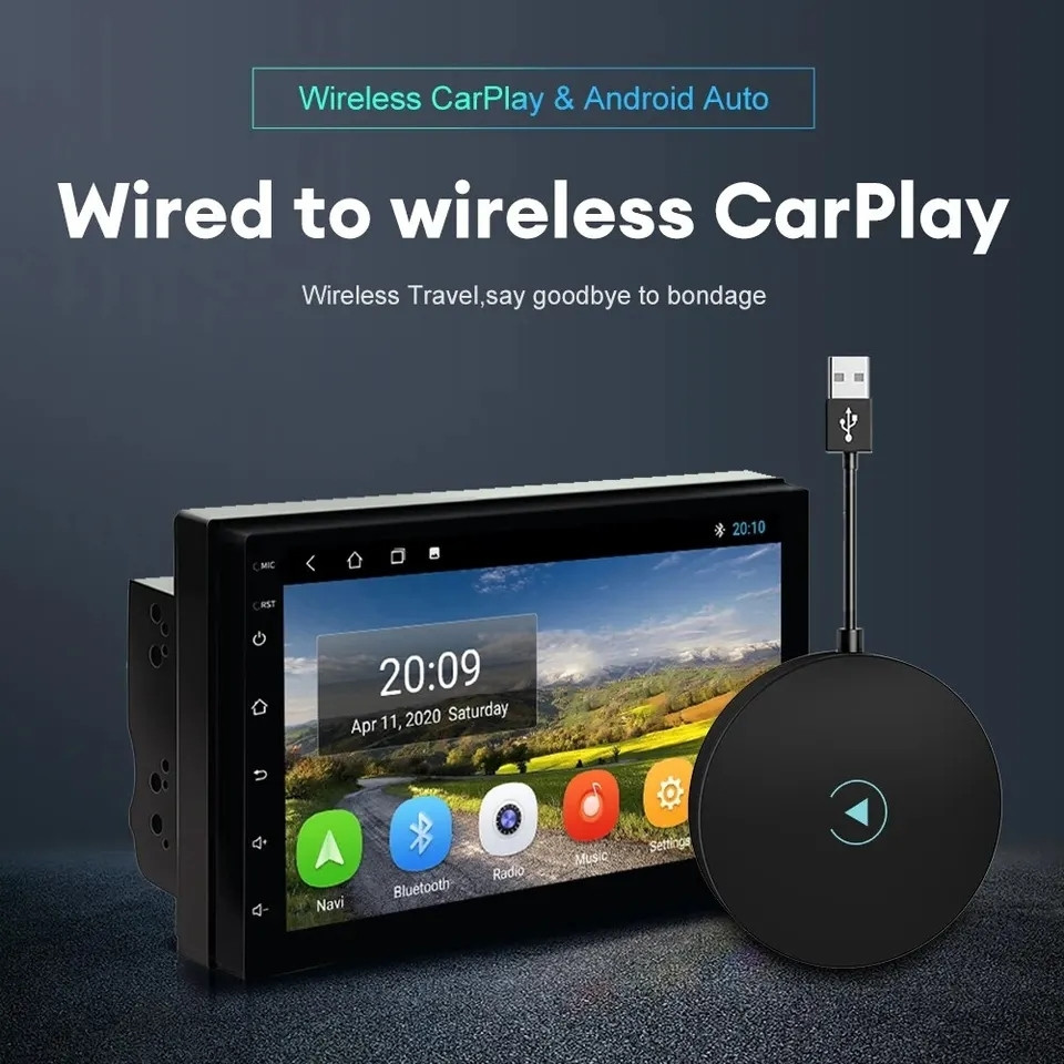 Бездротовий адаптер Apple CarPlay Wireless Adapter (круглий)