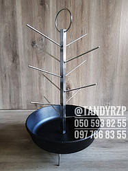 Ялинка для тандира d_28см з неіржавкої харчової сталі з чавунною сковородою (діаметр 22 - 40 см)