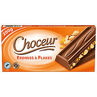 Шоколад Choceur Erdnuss & Flakes 200г, Німеччина