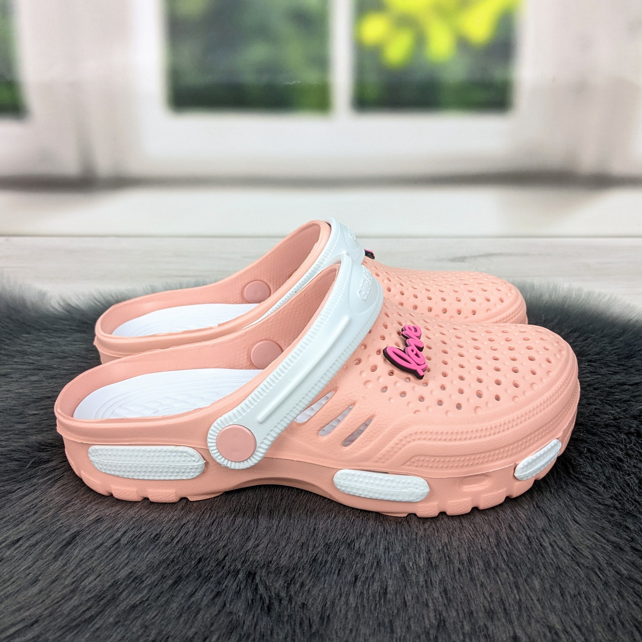 Сабо крокси жіночі піна пудра з білим Гіпаніс 2815, фото 1