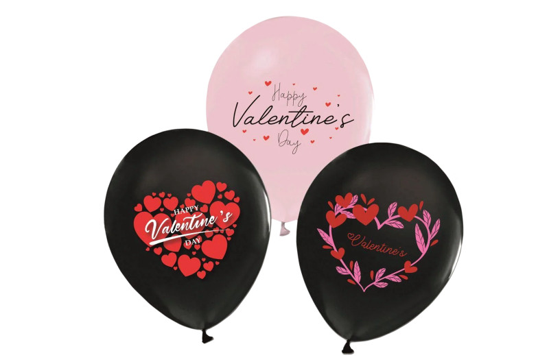 Воздушные шарики 'Valentines day' ассорти ТМ 'Твоя Забава' 50шт - фото 1 - id-p2131960267