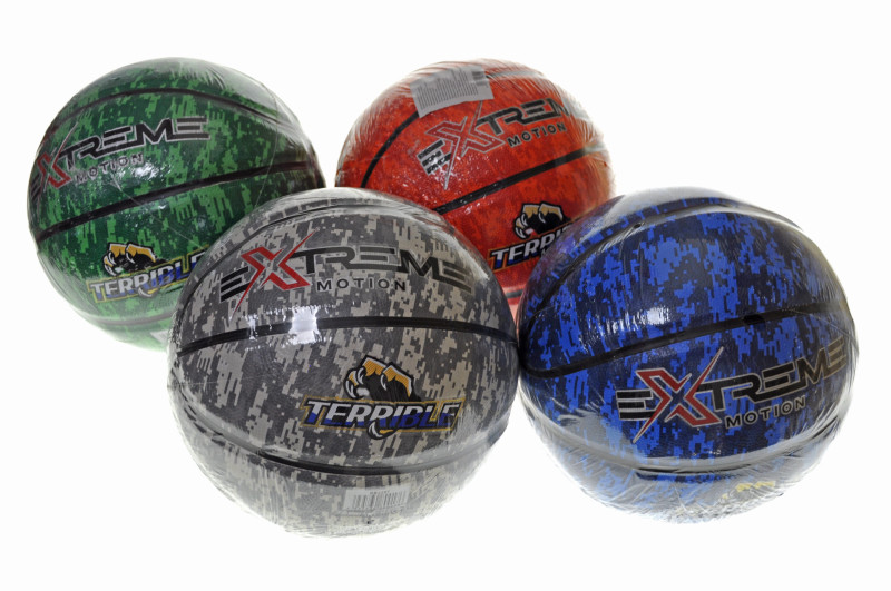 Мяч баскетбольный BB2207 Extreme Motion, №7, 500 г., MIX 3 цвета, сетка+игла - фото 1 - id-p2131960276