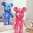 Набір розмальовка для творчості ведмежа DIY Creative Fluid Bear 23см, кольоровий, фото 7
