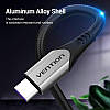 Кабель зарядний Vention USB-C to USB-A 2.0 Fast Charging Cable 2 м Gray (COFHH), фото 9