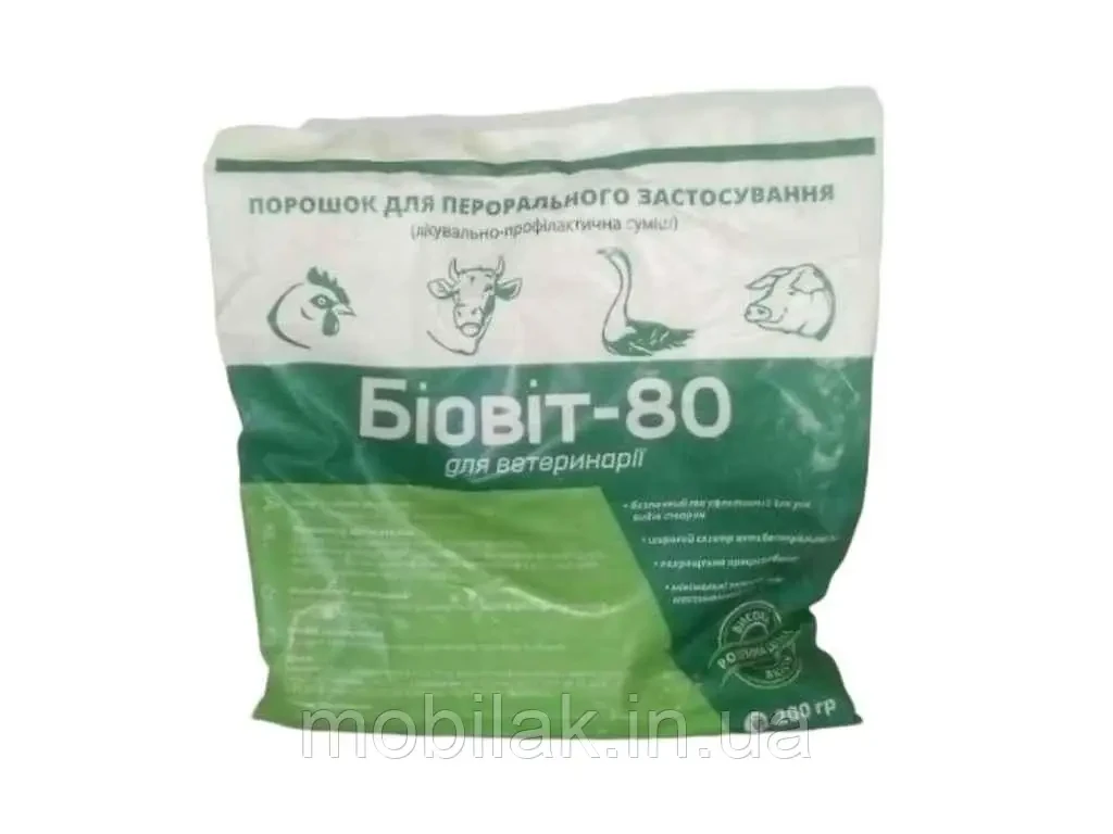 Біовіт-80 200гр Зооветпром - фото 1 - id-p2131963698