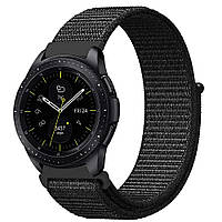 Ремешок BeWatch нейлоновый липучка для Samsung Galaxy Watch 46 мм Черный (1021301.1) KB, код: 1157033