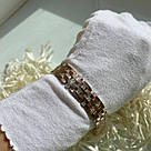 Срібний браслет із золотом і білим цирконом "Шейх" Широкий браслет зі срібла, фото 6