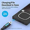 Кабель зарядний Vention Mini USB to Type-C 2 A 1.5 м Black (COWBG), фото 6