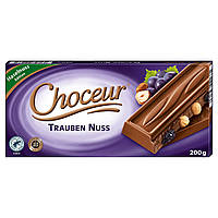 Шоколад Choceur Trauben Nuss ( Родзинки , Фундук ) 200г, Німеччина