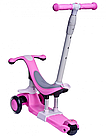 Самокат-трансформер дитячий Maraton Credo II B 5 in 1 Рожевий, фото 3