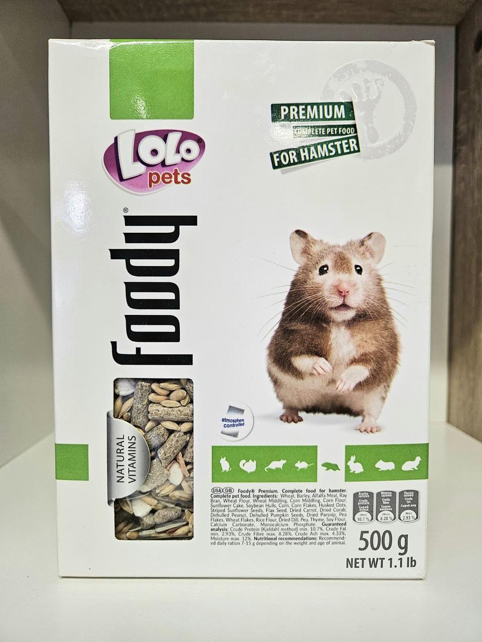 Корм для хом&apos;яків Lolo Pets premium Hamster 500 г