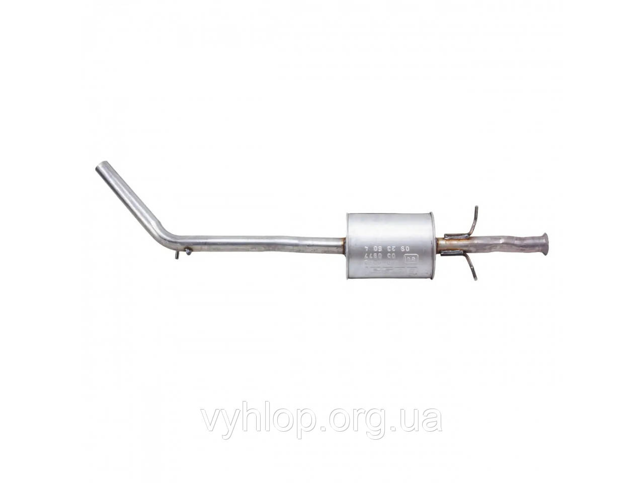 Глушник передній Рено Кенго (Renault Kangoo) 99-02 (279-701) Bosal алюминизированный