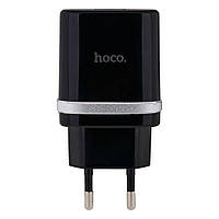 Мережевий зарядний пристрій Hoco C12Q QC 3.0 Чорний колір KB, код: 7010984