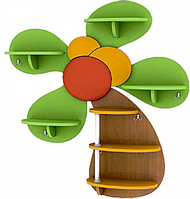 Стінка стелаж дитяча вішалка Квіточка ST-207 Зелена вода