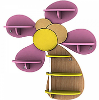 Стінка стелаж дитяча вішалка Квіточка ST-207 Лаванда