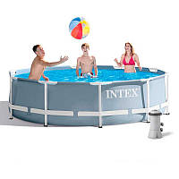 Каркасный бассейн Intex 26702, 305 х 76 см, с фильтром-насосом 1250 л/ч, 4485л