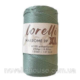 LORELLI MAKROME PP XL (ЛОРЕЛЛІ МАКРАМЕ ПП ХЛ) № 168 полин (Пряжа макраме, для сумок)