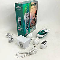 Беспроводной эпилятор VGR V-700 | Женский триммер для лица | Эпилятор с GS-348 тремя насадками