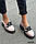 Туфлі жіночі на тракторній підошві, шкіряні туфлі на високій тракторній підошві, туфлі шкіра, фото 4