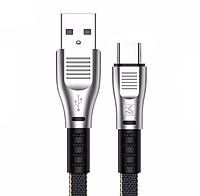 Сетевой зарядный кабель USB-Type-C KAKU KSC-100 1.2м. 2.8А для передачи данных. синхронизации. зарядки p