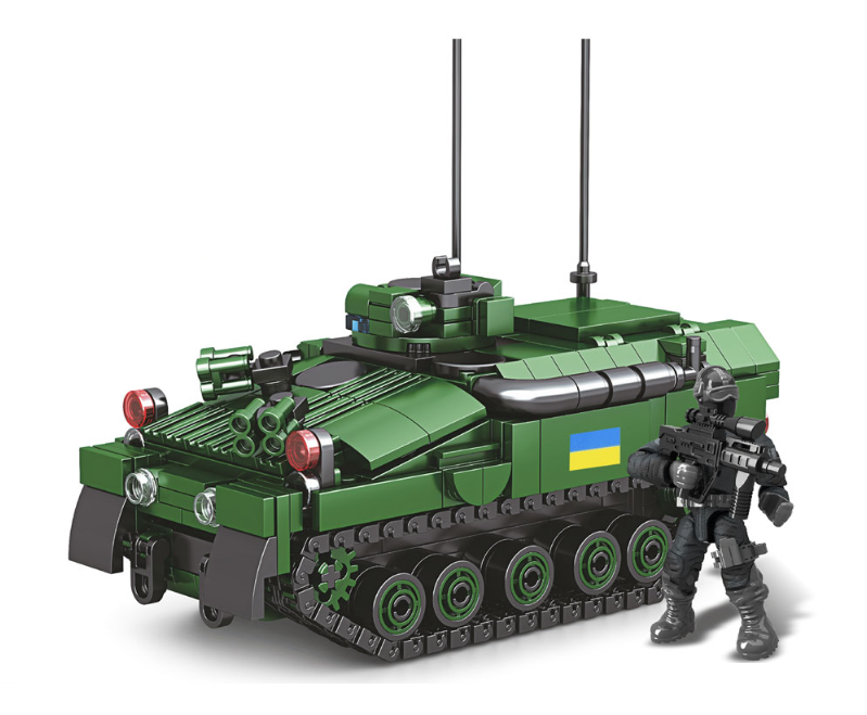 Дитячий конструктор Військова техніка ЗСУ Limo Toy KB 1112 Іграшковий військовий бронетранспортер