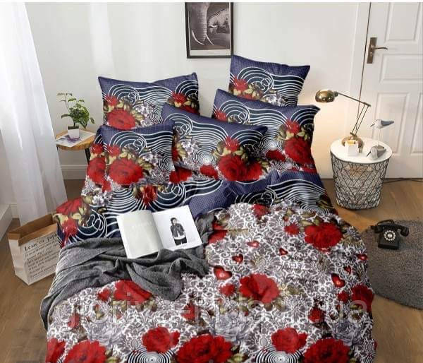 Комплект постільна білизна бязь преміум люкс 1.5сп