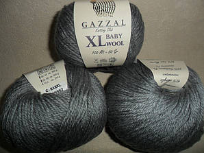 Gazzal Baby Wool XL (Газзал Бебі Вул XL) 818 сірий