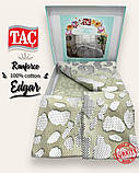 Комплект постільної білизни Tac ранфорс євро розмір Edgar Green, фото 2