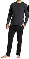 Мужская пижама брюки хлопок Atlantic NMP-361/1 серый-темно-синий S