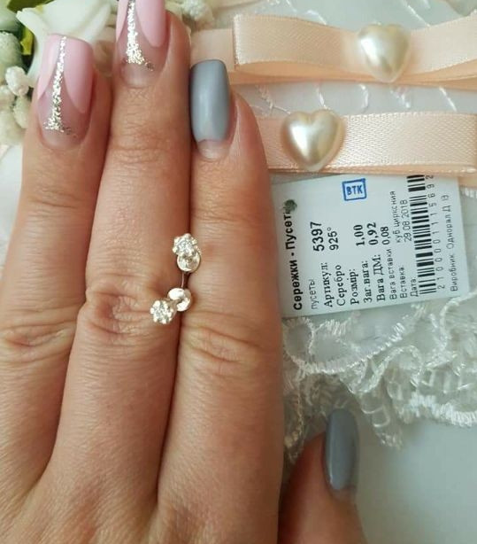 Срібні сережки