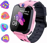 Смарт-часы PTHTECHUS X9 для детей, сенсорный экран, камера, будильник, плеер (Pink)