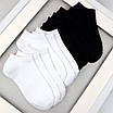 Набір шкарпеток жіночих 6 пар коротких "White&Black" зі зручною резинкою бавовна преміум сегмент розмір 35-38, фото 8