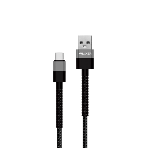 Кабель USB Type-C WALKER C700 чорний, фото 1