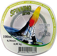 Леска Stream Spinning line 100 м 0,20mm болотная