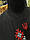 Парні футболки чорні з вишивкою "Тризуб Калина", фото 2