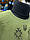 Парні футболки олива з вишивкою "Тризуб Калина", фото 2