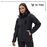 D-TAC Куртка cофтшелл тактическая темно-синяя softshell осенняя женская 40