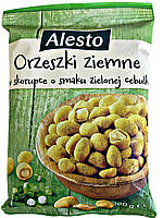 Арахіс Alesto Orzeszki ziemne w skorupce o smaku zieloney cebulki 200г
