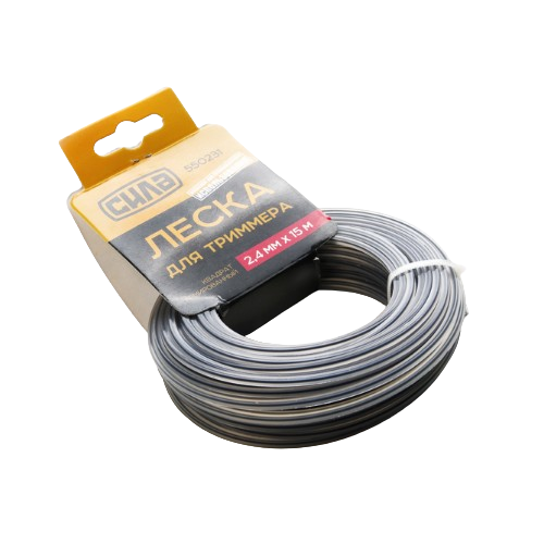 Ліска для тримера d3,0мм 15м зріз/армований квадрат СИЛА, фото 1