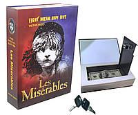 Книга-сейф с бумажными страницами "Les Miserables" 22х15х4,5см (32040B)