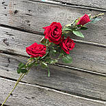 Гілка Троянда оксамитова 110 см червона, фото 2