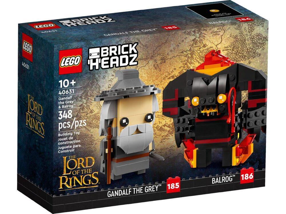 Конструктор LEGO BrickHeadz 40631 Гендальф Сірий та Балрог