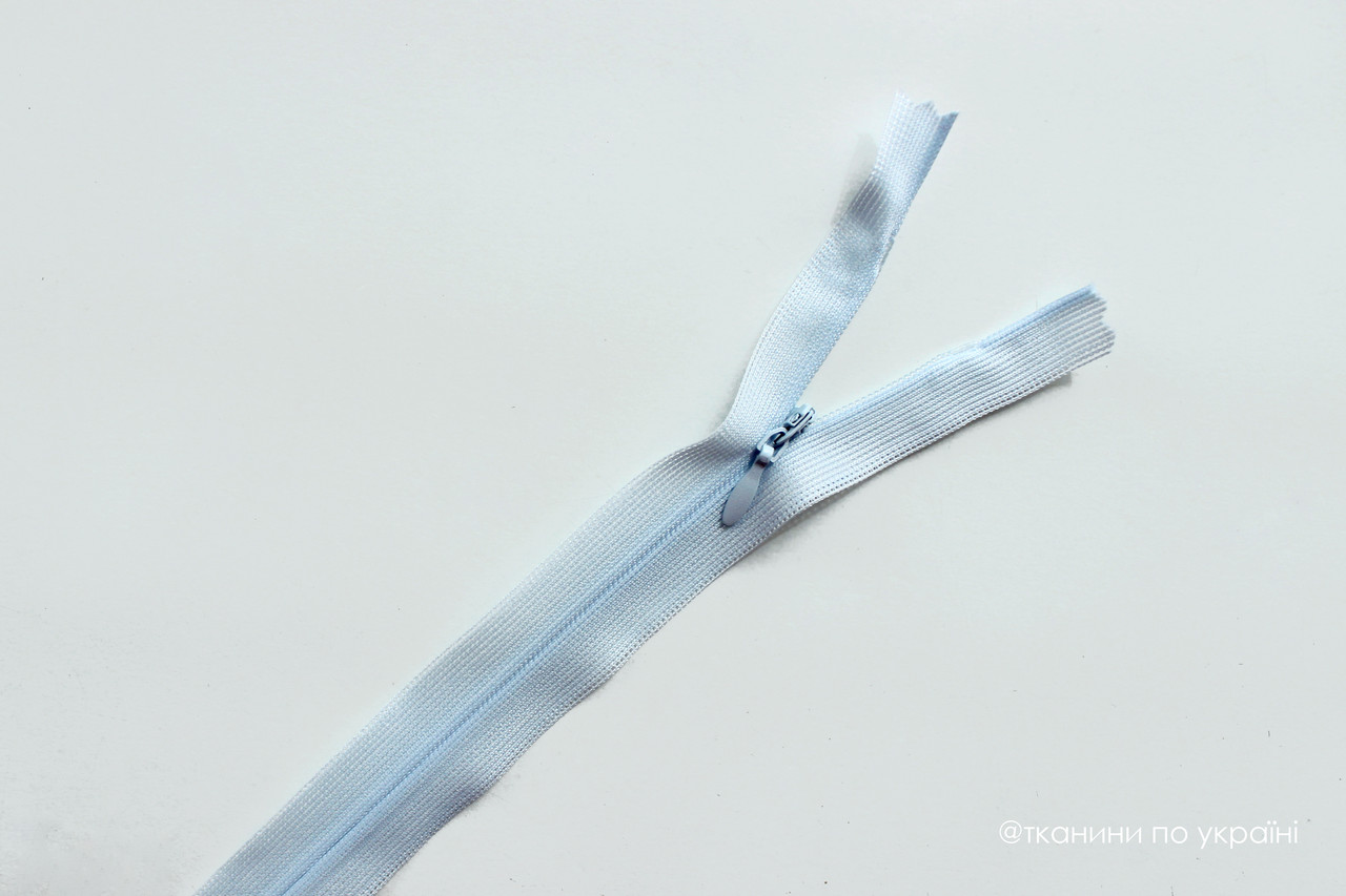 Блискавка потаємна Т2 блакитна (50 см), фото 1