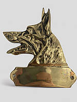 Табличка з металу "Собака" бронза
