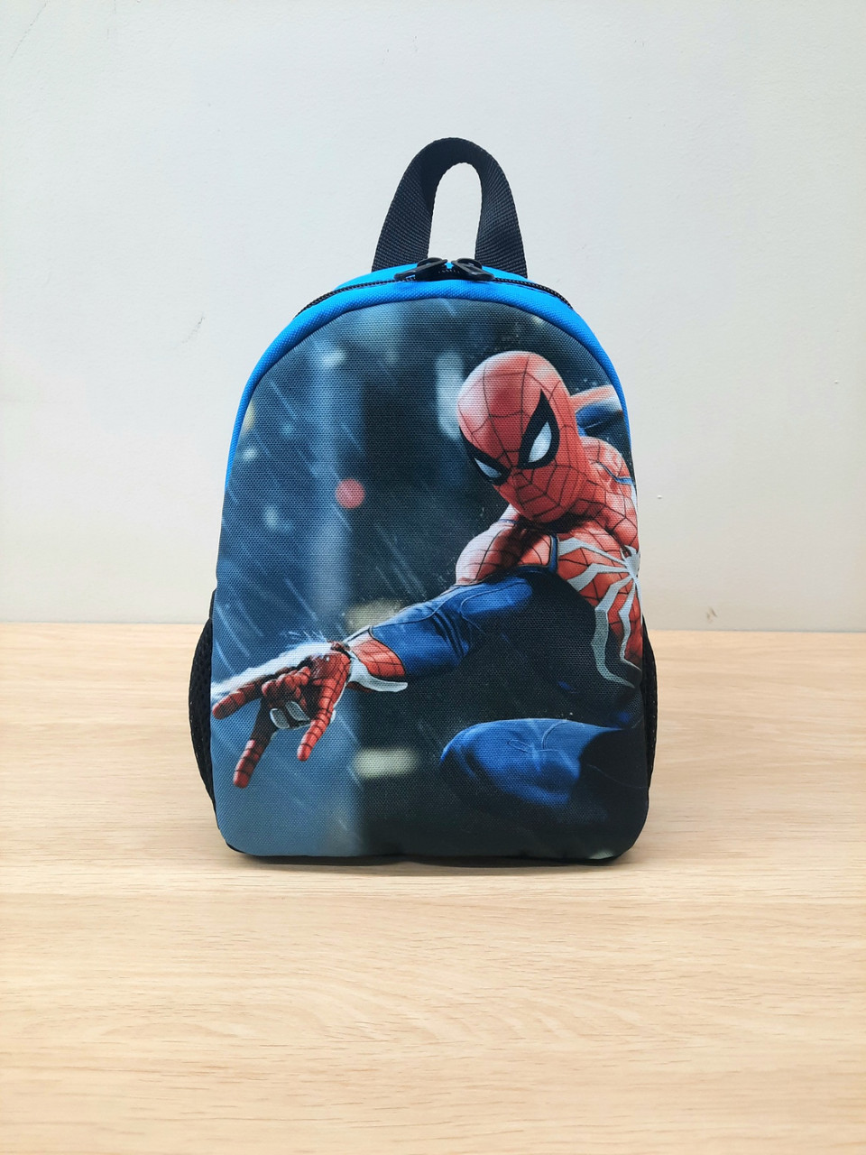 Дитячий дошкільний синій рюкзак Людина-Павук spider man 3-6 років, фото 1