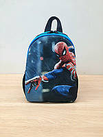 Детский дошкольный синий рюкзак Человек-Паук spider man 3-6 лет