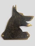 Табличка з металу "Увага злий собака" бронза, фото 2