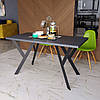 Стіл кухонний, обідній стіл в стилі лофт з ДСП, фото 3